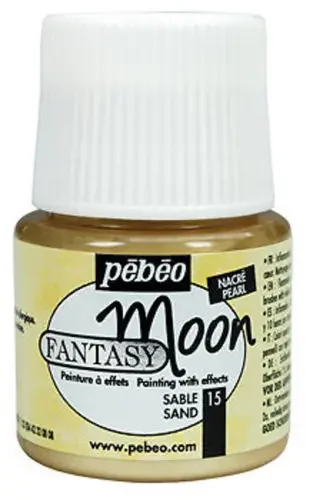 Pebeo FANTASY MOON Multi Surface Marble Effect Craft Paint 45m 18 Colours for Metal, Wood, Ceramic, Canvas, Glass, Teracotta etc