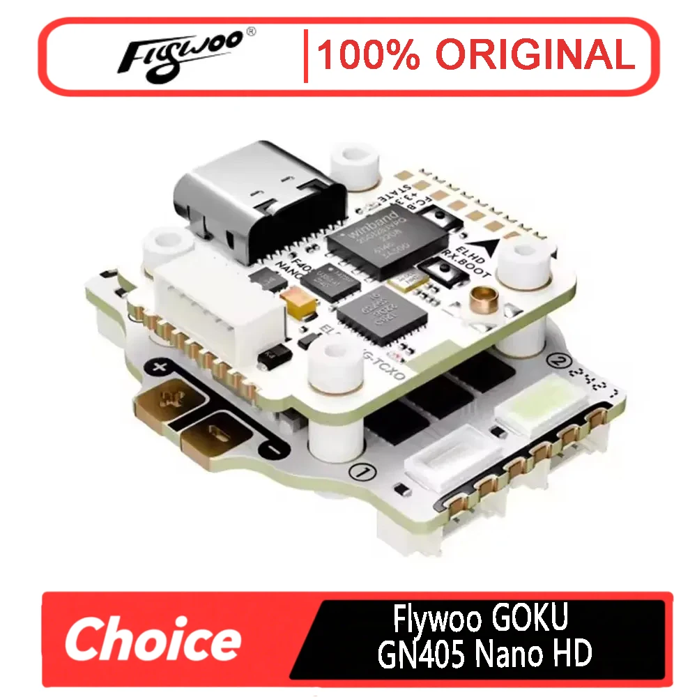 Flywoo GOKU GN405 Nano HD 20A 스택 V3 - TXCO, ELRS 2.4g 포함 (O4/O4 Pro용 플러그 앤 플레이)