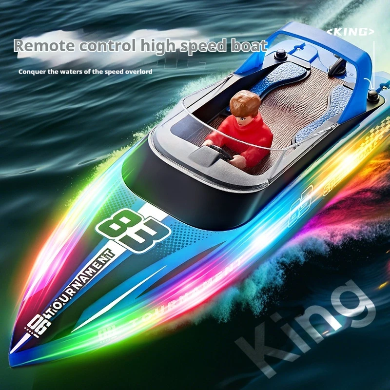 

HJ821 Rc Boat 2.4g High Speed Remote Control Ship 15km/H Speedboat Long Battery Life Watercraft Toys For Children Boys Gifts