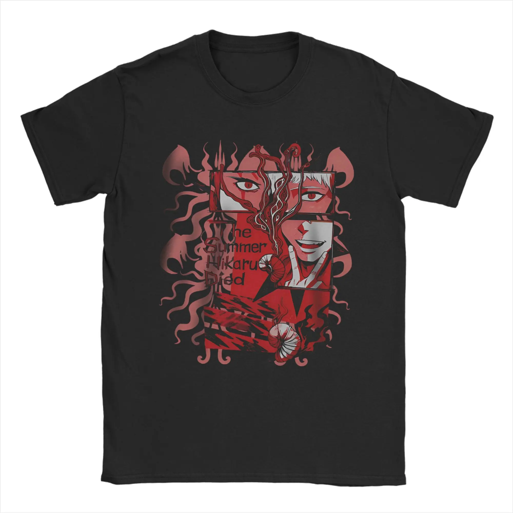 O verão hikaru morreu anime camiseta das mulheres dos homens engraçado 100% algodão camiseta em torno do pescoço manga curta t camisa roupas tamanhos 