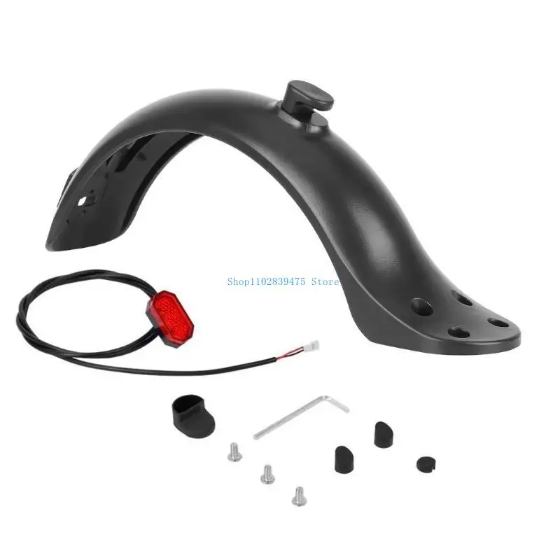 33WB Universal Fit Rear Mudguard Anti Splash Scooter Guard سهل التركيب للدراجات البخارية الكهربائية يوفر حماية معززة #2