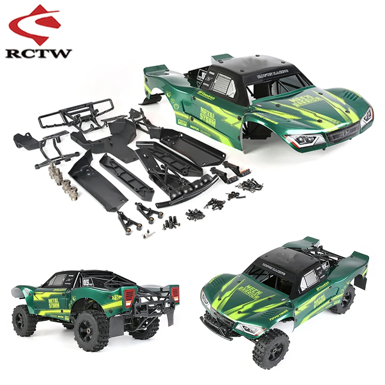 Roll Cage Conversion Kit with Body Car Shell for 1/5 Rc Hpi Rofun Baha King Motor Rovan Baja 5B Modified LT Truck Spare Parts