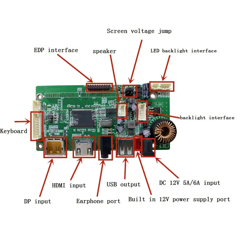 DP Compatible-HDMI To EDP Control LM270WQ1-SDF1/LM270WQ1-SDF2 2560X1440 LCD Drive Board Kit