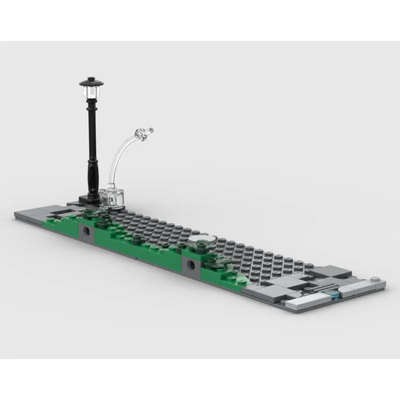 ชุดตัวต่อสร้างถนน ชุดถนนเลียบบ้าน ชุดถนนอิฐ ชุดถนนสร้างสรรค์ ของเล่นตัวต่อ DIY ฉากถนน 68 ชิ้น