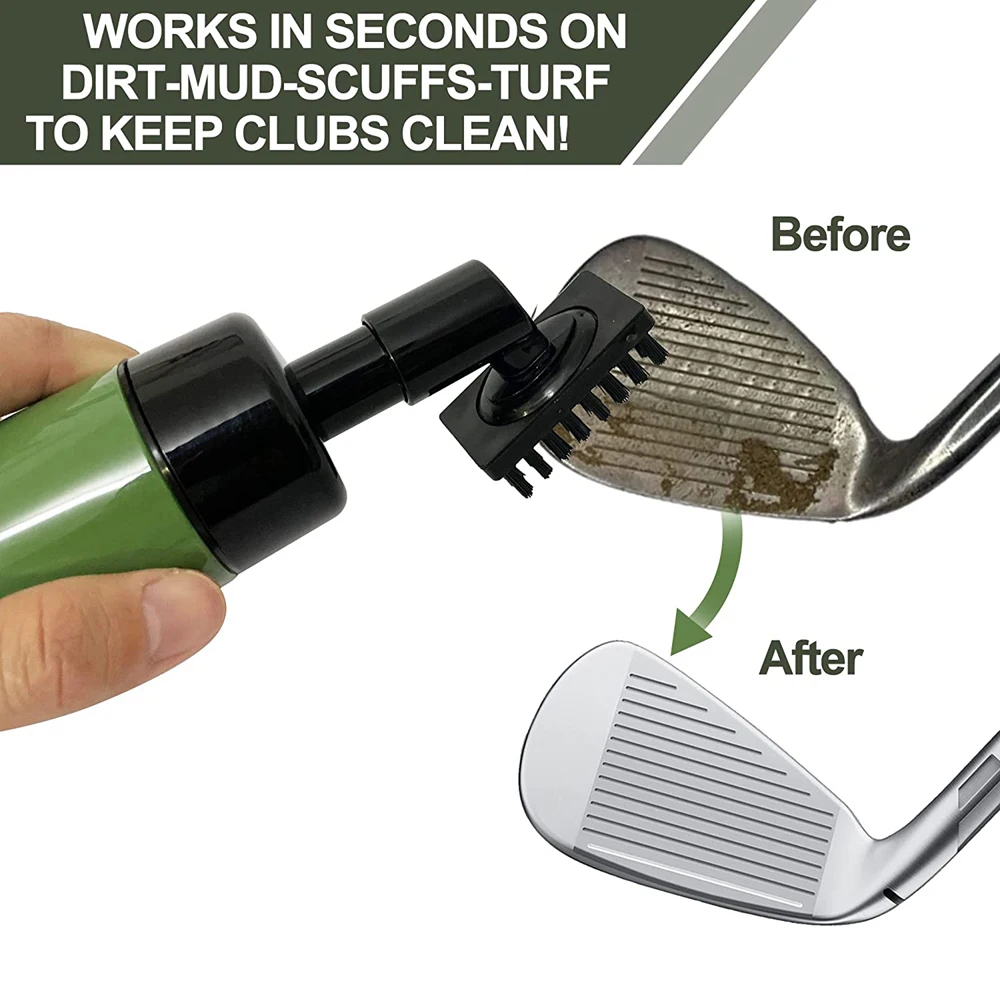 1 piece Golf Club Cleaner Brush with Anti Leak Reservoir Tube Squeeze Bottle Easy Cleaning Golf Club Groove Cleaning Brush Tools