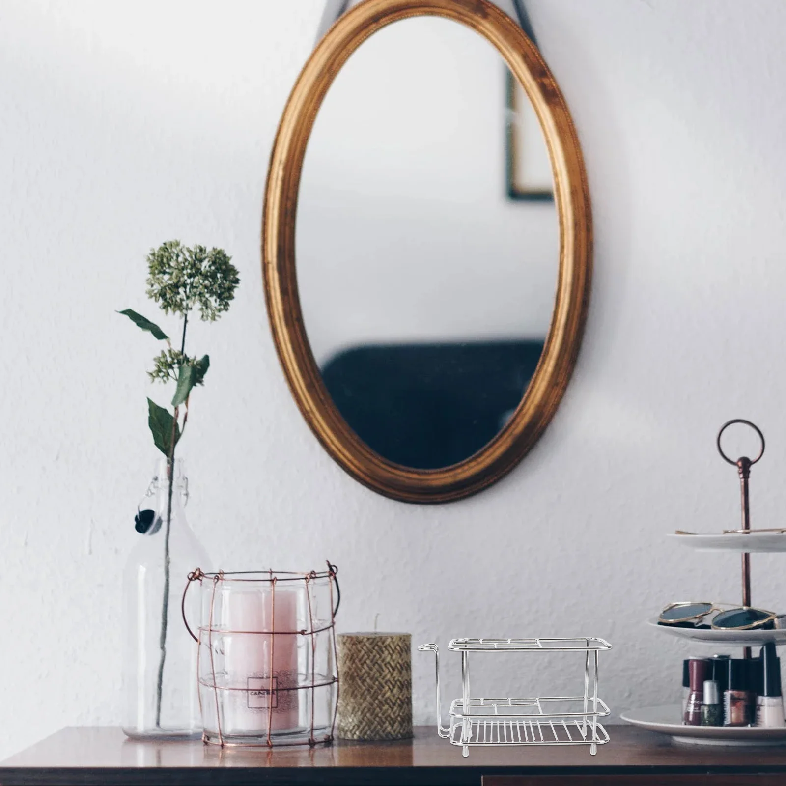 

1pc Stainless Steel Toothbrush Holder Bathroom Storage Rack Shower Organizer Cup Holder Type For Shower