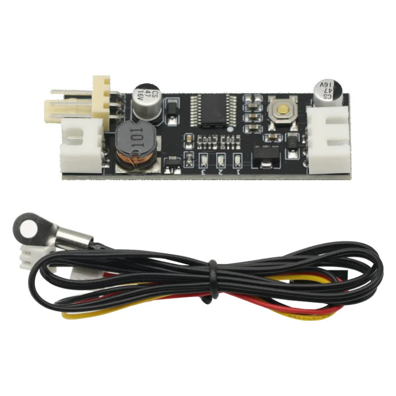 Single 12V 0.8A DC PWM 2-3 Wire Fan Temperature Control Speed Controller Chassis Computer Noise Reduction Module Board NEW