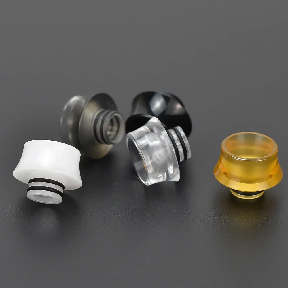 4pcs wolfcoolvape T11 510 PEI Drip Tip Steam Tuners Style Wide Bore DL Vape Tip for Taifun GT4S RTA RDA Big Cloud Ecig