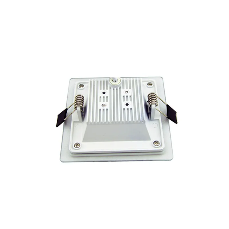 6w 12w 18w LED ultracienki szklany Panel oświetleniowy kwadratowy okrągły wpuszczane oświetlenie sufitowe kuchenny nowy 110v 220v