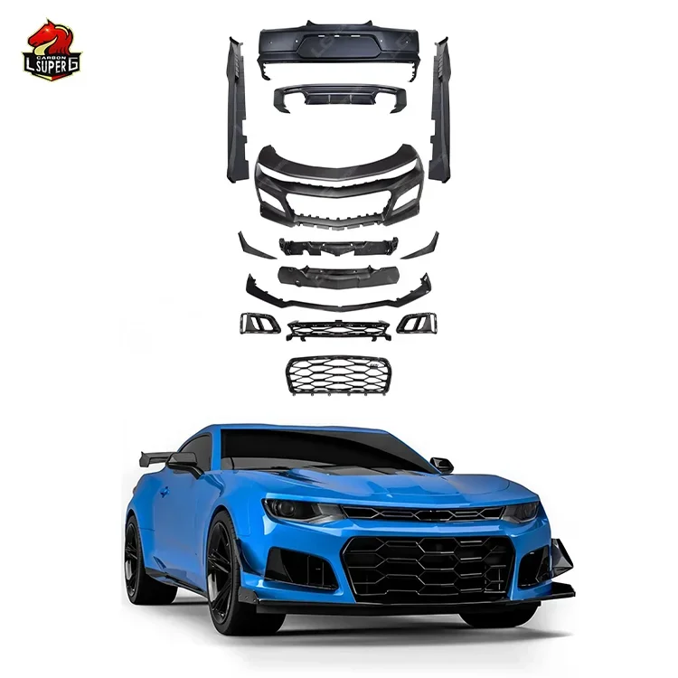 

ZL1 Style Body Kit For Chevrolet Camaro Front Bumper Rear Bumper Front lip Rear diffuser Side Skirts Auto Parts