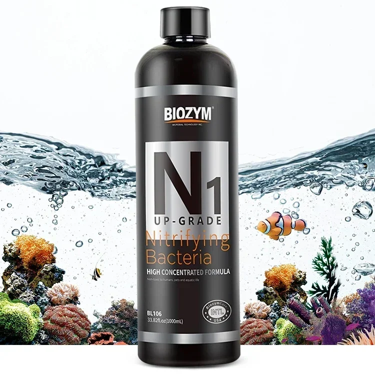 

Biozym Liquid Nitrifying Bacteria for Fish Tank Water Purifying Reduces Nitrite and Ammonia By Aquarium Nitrifying Bacteria
