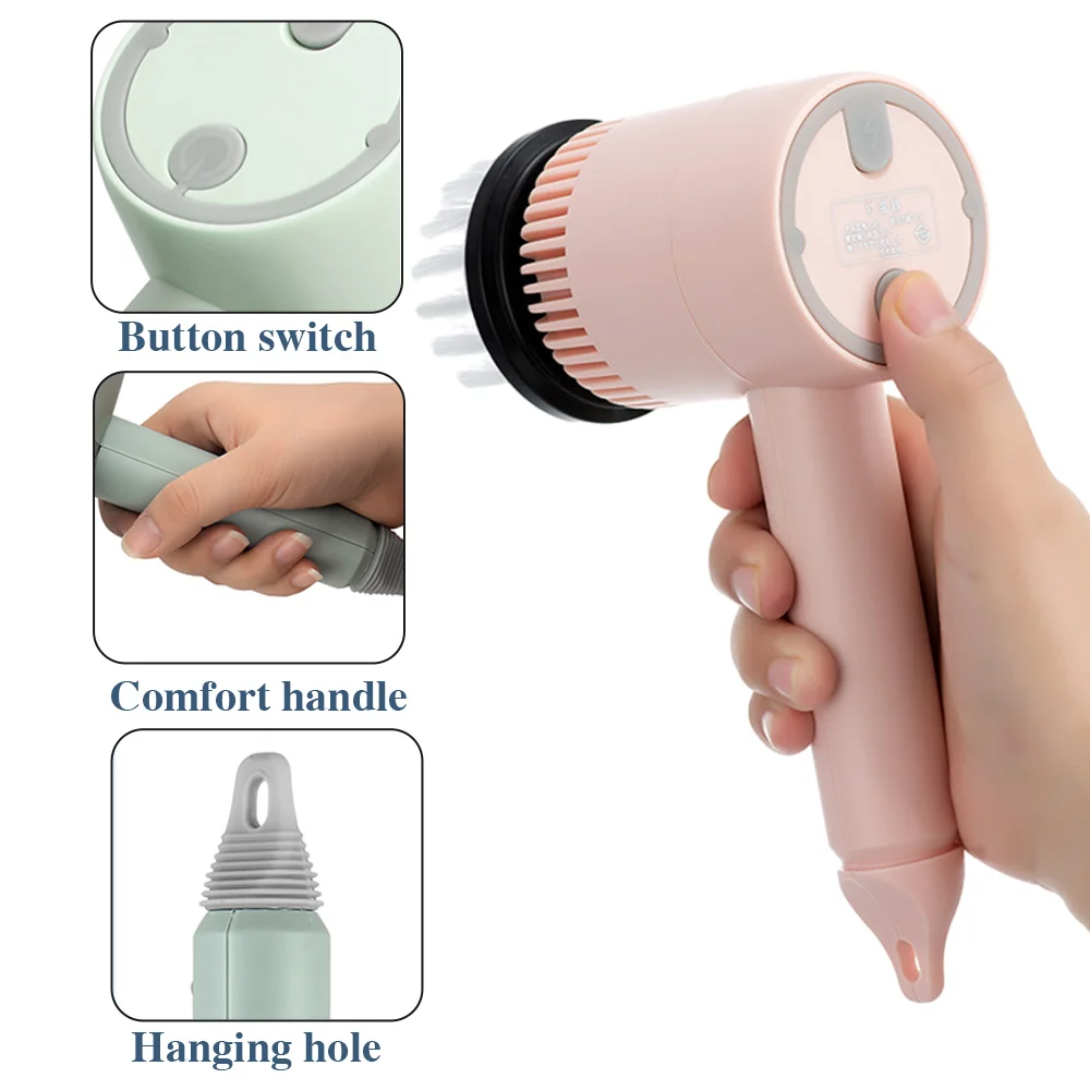 Electric Cleaning Brush Multi-Functional Household Dish Cleaning Brush Power Scrubber Rechargeable For Window Kitchen Bathroom