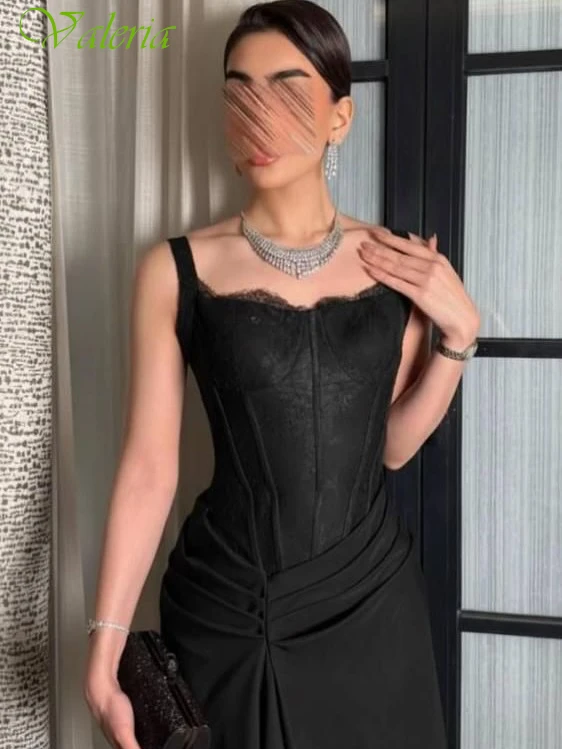 Aangepaste A-lijn vierkante kraag mouwloze elegante delicate avondjurk moderne mode beroemdheidsjurken temperament feestjurk