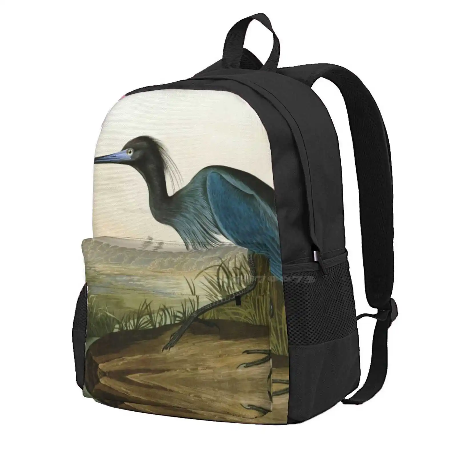 

Little Blue Heron - John James Audubon'S Birds Of America Print Art Print Hot Sale Schoolbag Backpack Fashion Bags John Audubon