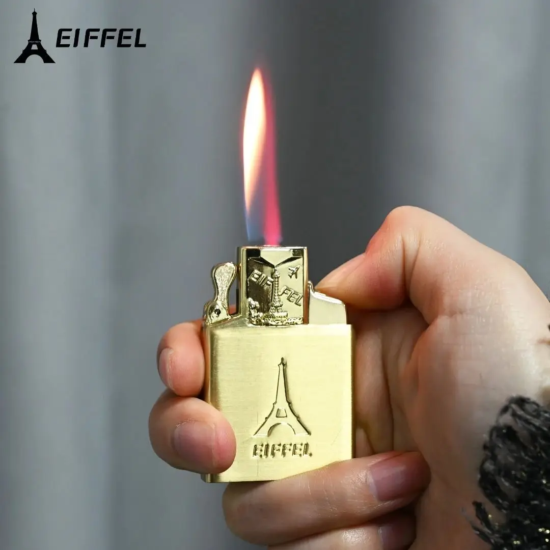 

Ветрозащитная двойная турбо-зажигалка с пламенем для Zorro 902 912S 915, металлическая, многоразовая, на бутане, сменный картридж, для ежедневного использования