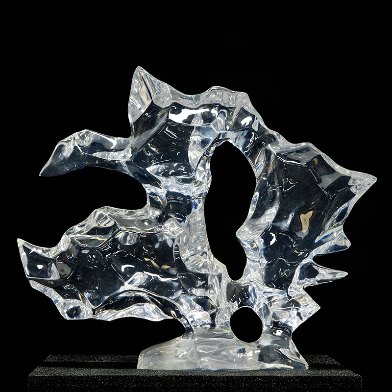 T*& High Quality Clear Resin  Abstract Art Sculpture for Home and Hotel Decoration