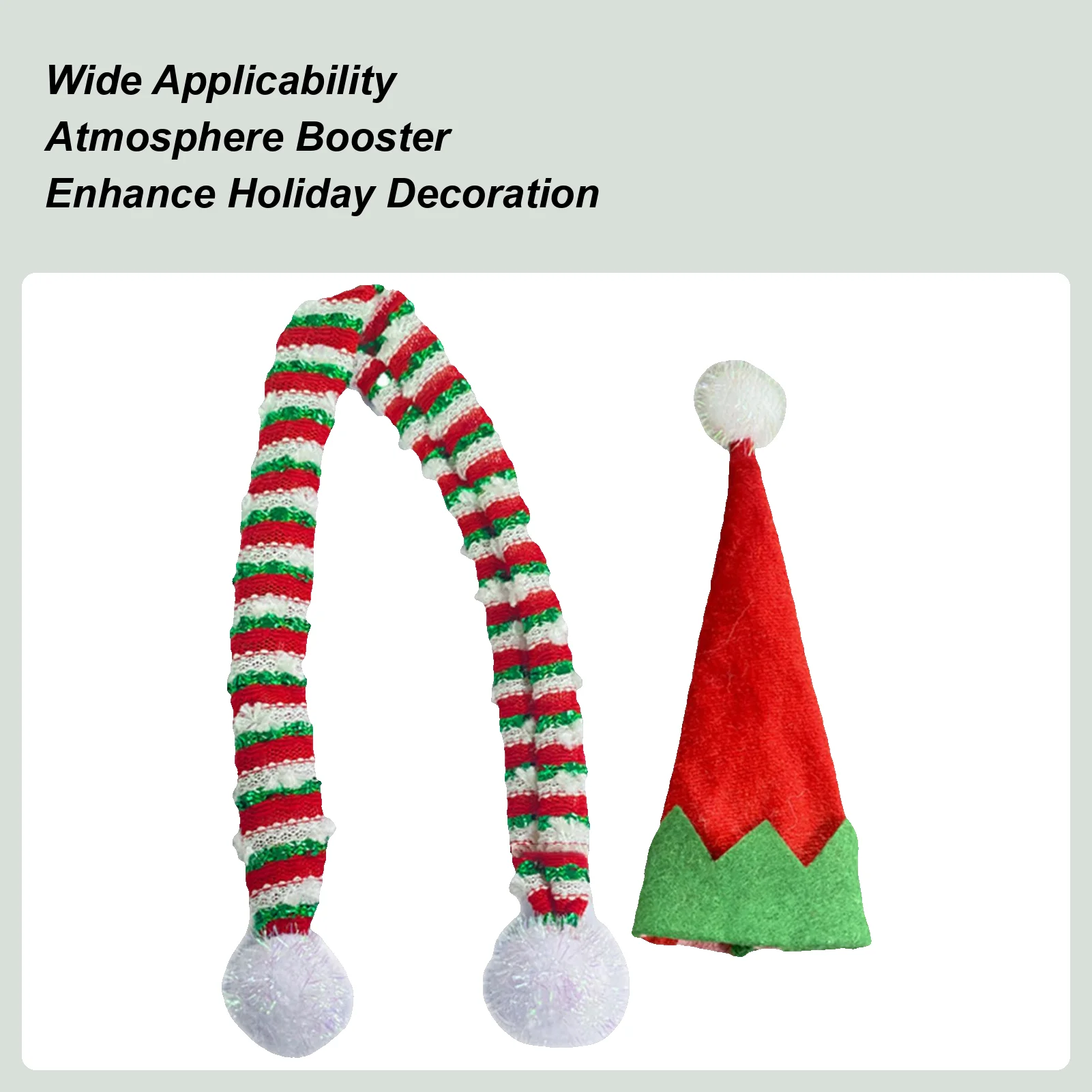 Christmas Wine Bottle Cover Seasonal Bottle Topper Decoration Hat and Scarf Wine Cover for Party Holiday Gathering Vacation Bar