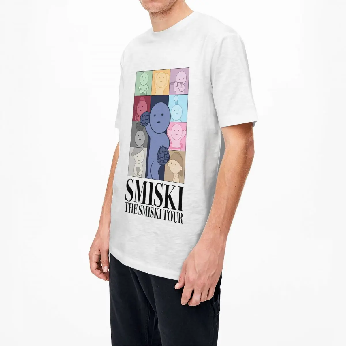 Vintage T Shirt Smiskis Eras Tour Cotton T Shirts Japanese Fashion Tee Shirt for Man Beach Y2K Fun Pattern Short Sleeve Tees