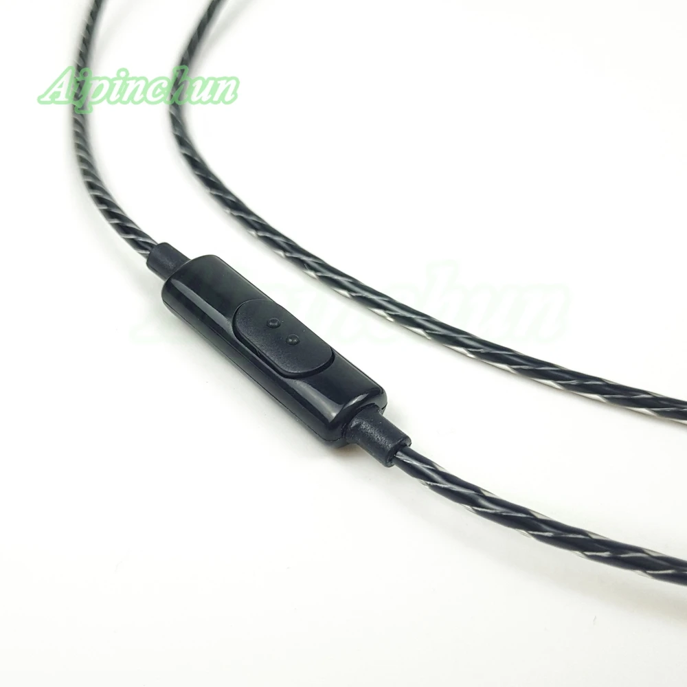 Aipinchun 3,5 мм 4-полюсный разъем для самостоятельной сборки наушников аудиокабель с микрофоном Ремонт замены наушников телефонный шнур A28