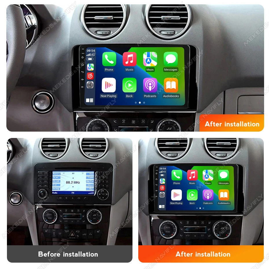IPS Touch Screen 9inch Car Radio For Mercedes Benz ML GL W164 ML350 ML500 GL320 X164 ML280 GL350 GL450 Carplay Multimedia Player