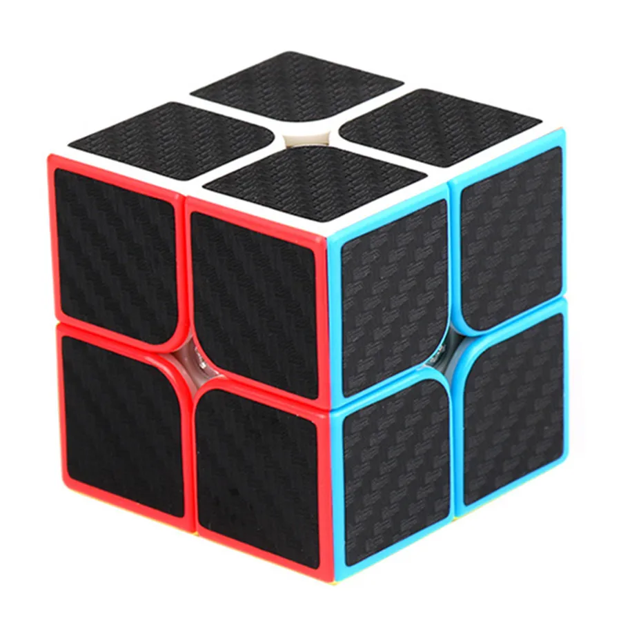 MoYu Carbon Fiber 2x2 3x3 4x4 5x5 Magic Cube Alien Series SQ1 Skew Pyramid Smooth Sticker Cubo Magico Educational Children Toys