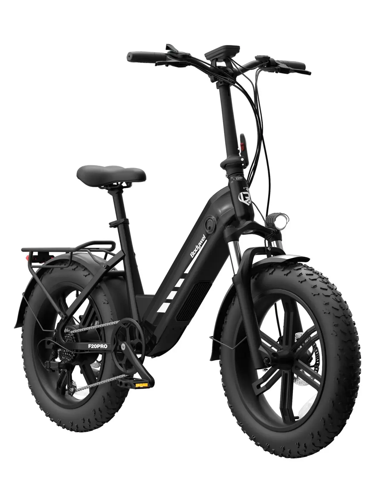 AliExpress bodywel Bodywel F20 PRO Adult Electric Bicycle 500W motor city ebike 20 Inch Fat Tire E-Mountain Bike 48V18AH Battery E-bike