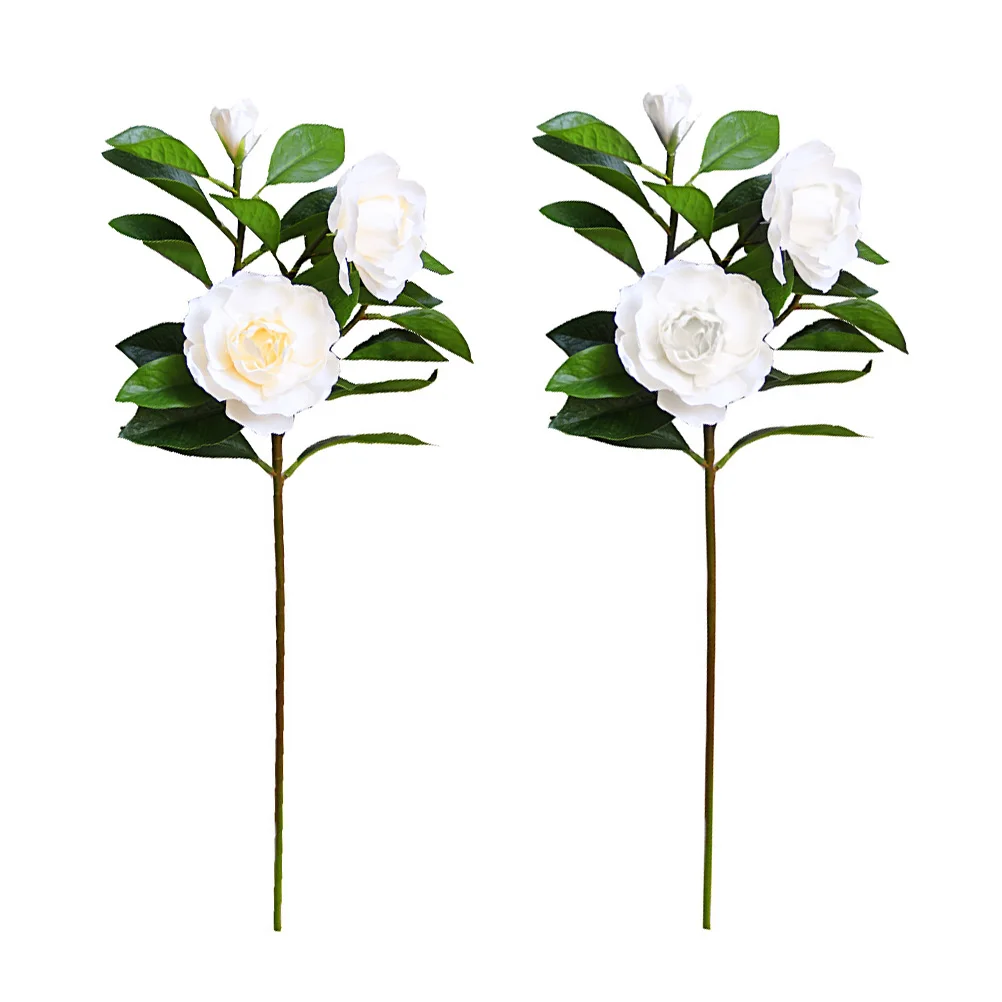 

Gardenia Fake Flowers Artificial Simulation Blossom for Dining Table Home Decor Wedding Event Bedroom Sitting Room Decoration