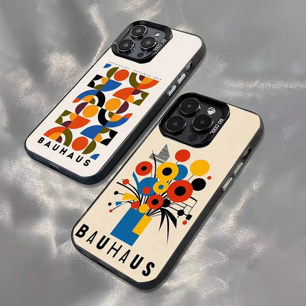 

Bauhaus Exhibition Art For Black Candy Matte Cover iPhone 17,16,15,14,13,12,11,Pro,MAX,Plus