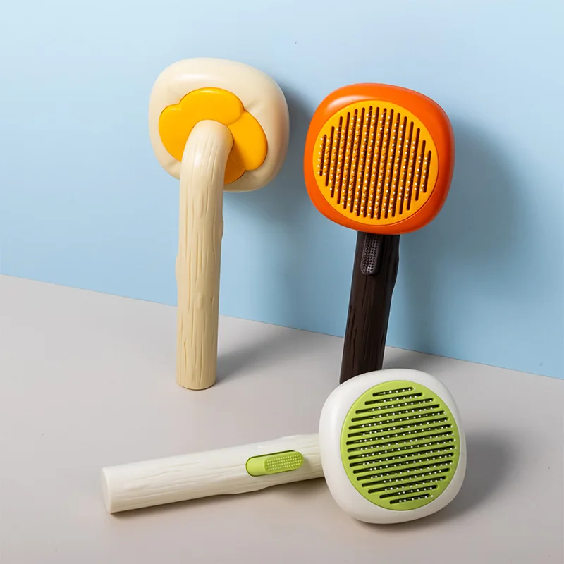 

New One-click Pet Hair Removal Comb, Cat and Dog Cleaning Comb, Knot-opening and Floating Hair Removal Needle Comb