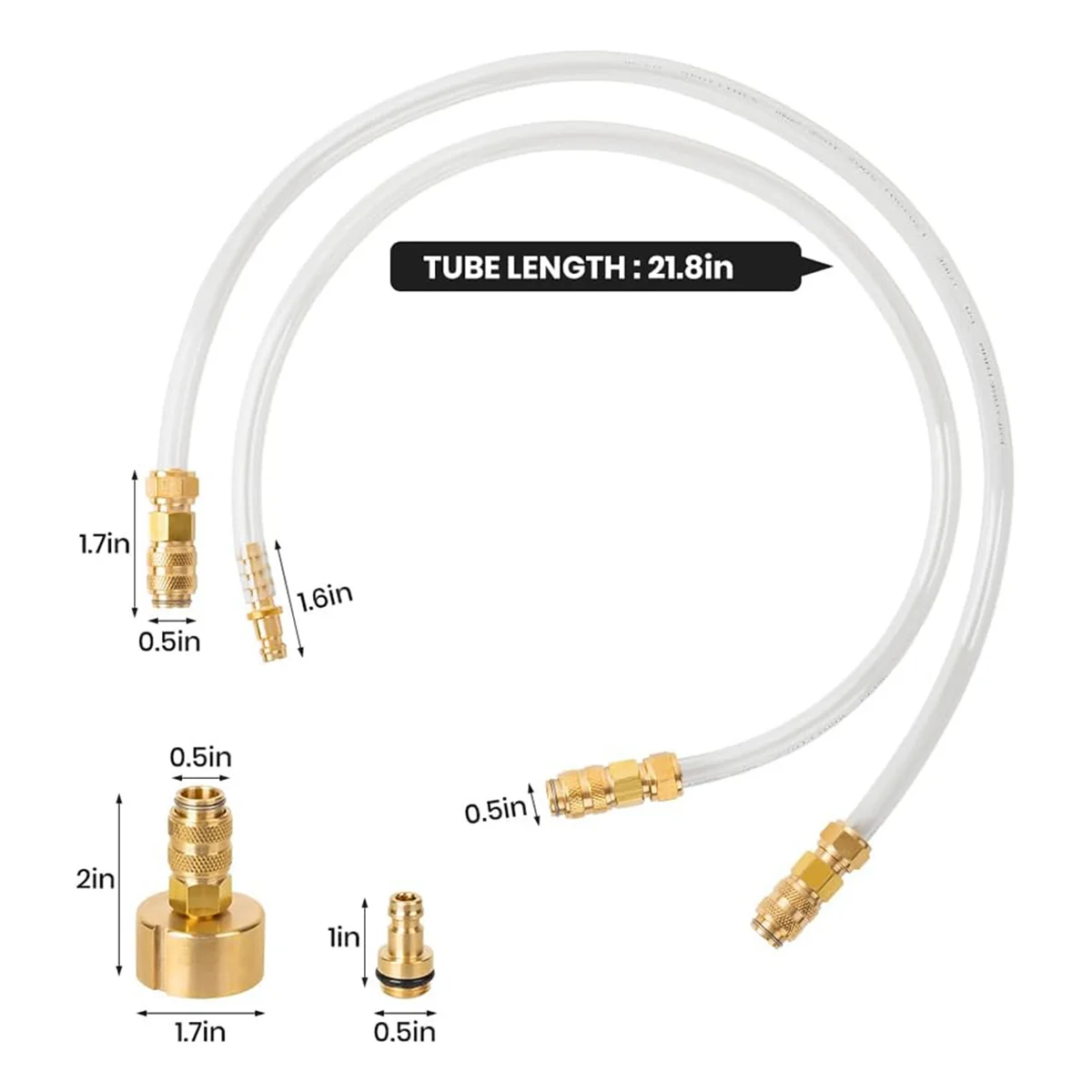 Hydraulic Steering Bleed Kit, 2PCS Includes Bleeding Kit/Fill Kit, for Sea Star All Outboard, Sterndrive & Inboard