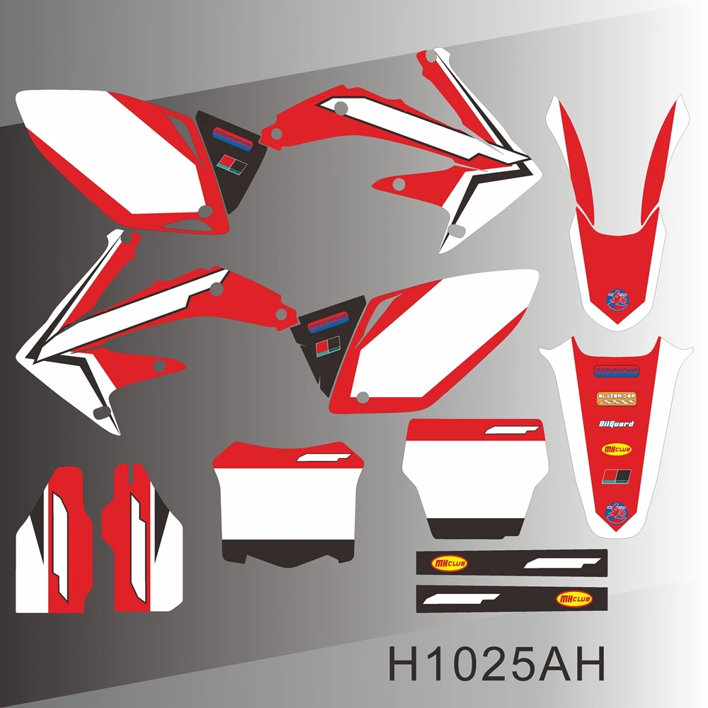 Calcomanías y Adhesivos Gráficos para Motocicleta HONDA CRF 250R 2004 2005 2006 2007 2008 2009 CRF 450R 2005 2006 2007 2008 H1025AH
