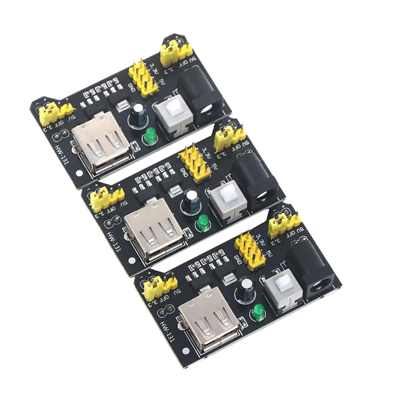 MB102 Breadboard Power Supply Module White Breadboard Dedicated Power Module 3.3V 5V MB-102 Solderless Bread