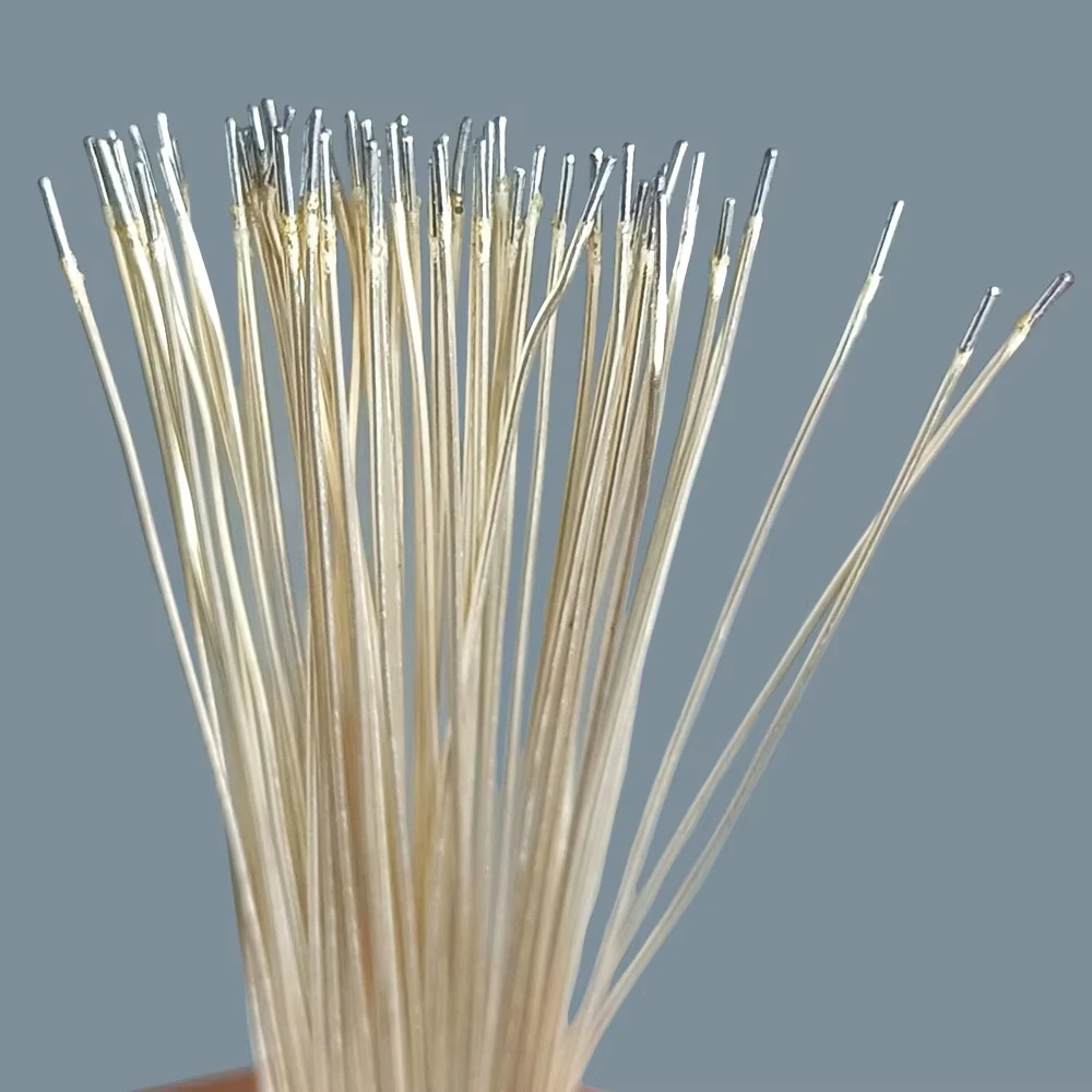 

2000pcs Silver Enameled Wire for Led Neon Light 4cm 7cm 10cm Pure Copper Double-ended Hot Tin Patch Connecting Cable