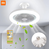 Xiaomi 30W Ceiling Fan with Lighting Lamp E27 Converter Base with Remote Control for Bedroom Living Home Silent Fan