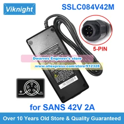 42V 2A for SANS/PHYLION 84W Class 2 Charger SSLC084V42M AC Adapter SSLC084V42XH Special 5 Pins for Batavus JCEB360-14.5