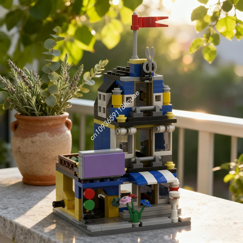 223-個-moc-理髪店モジュラードモデルビルディングブロック組み立て-diy-クリエイティブアイデアフェスティバルギフトレンガおもちゃ誕生日