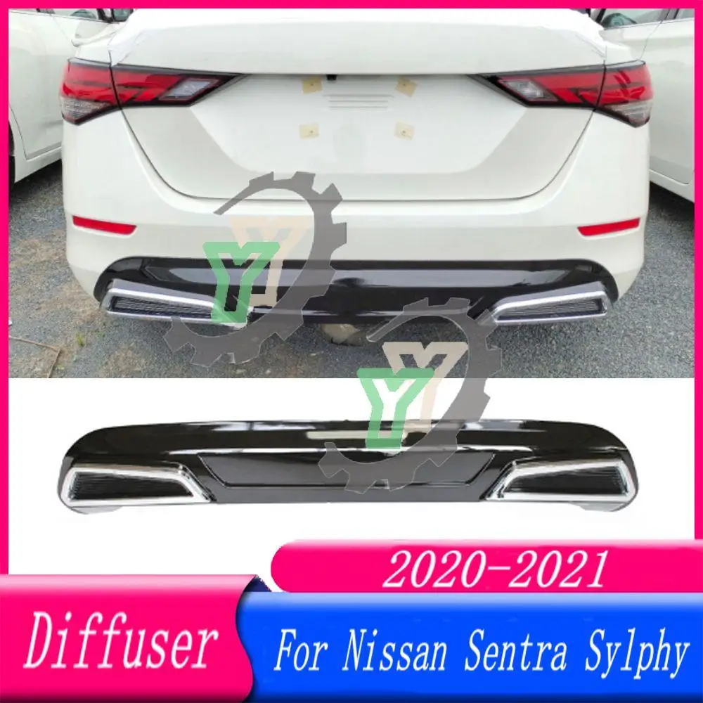 

Для Nissan Sentra Sylphy 2020-2021 Автомобильный задний бампер, задний бампер, диффузор, спойлер, защита, украшение, модифицированный, защита от столкновений