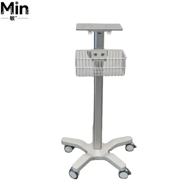 

Hospital Patient Cart, Medical Bracket Roller Rack Storage Trolley