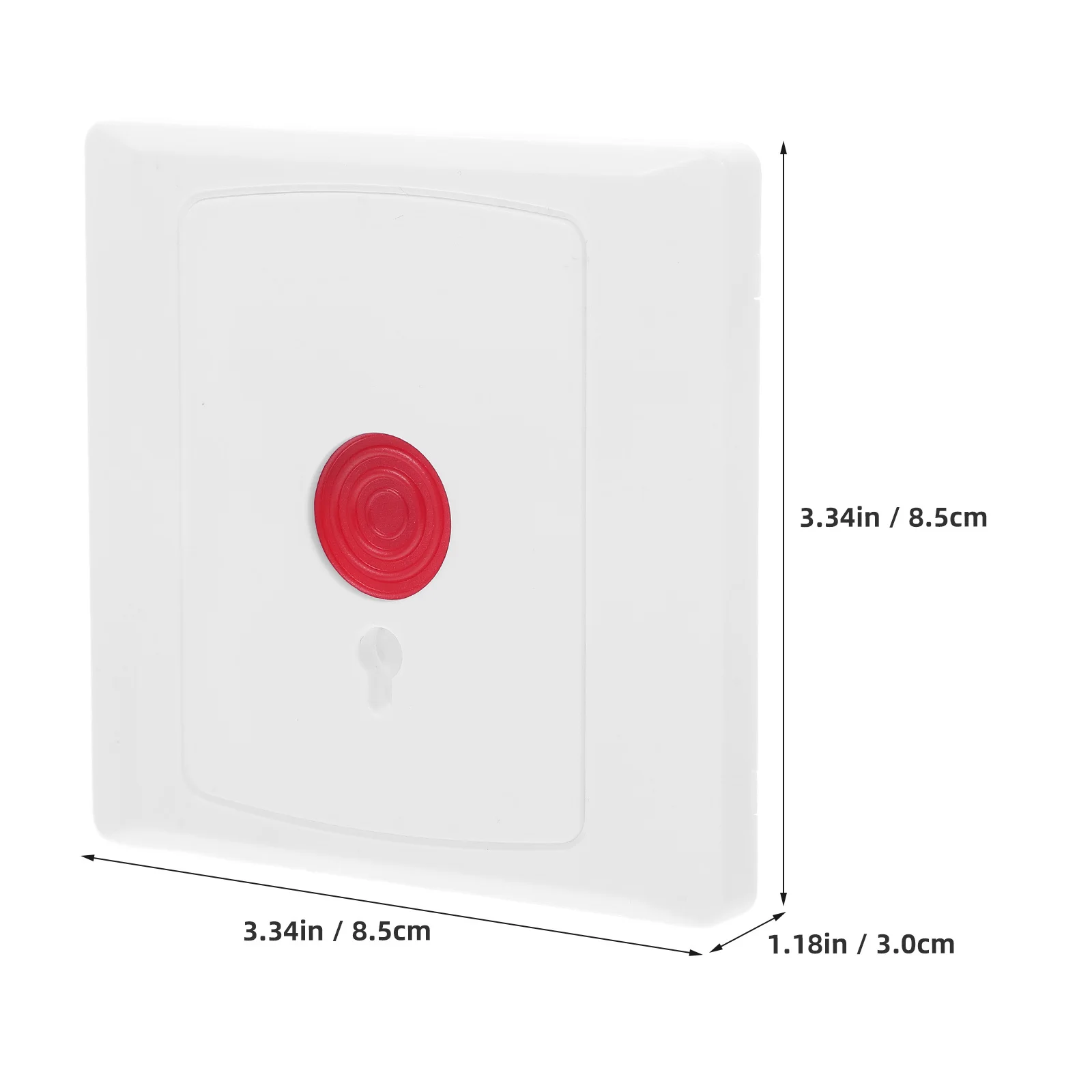 Emergency Stop Button Switch 28 Red Waterproof Push Button Box Fire Theft Alarm Safety Device for Home Office