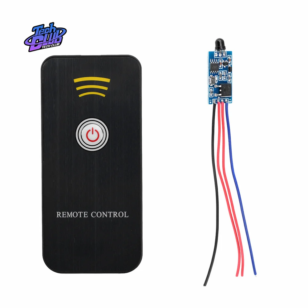 DC2.5V-5V DC5V-24V 30W 3A Infrared IR Wireless Remote Control Switch Module Kits Transmitting Receiver Power Supply