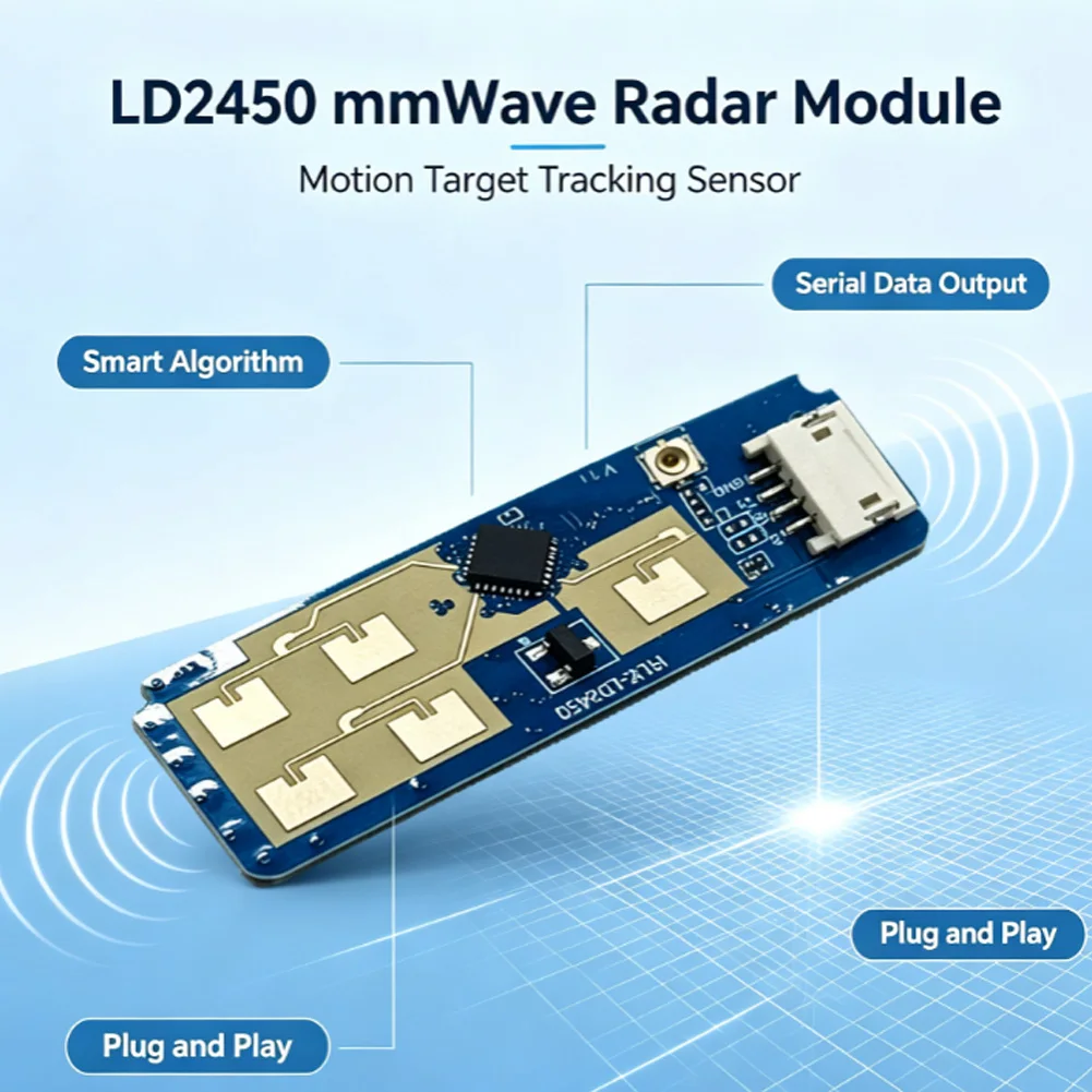 Millimeter Wave Motion Sensor LD2450 Operating at 24GHz Band for Accurate Indoor For Human Detection and Position Tracking