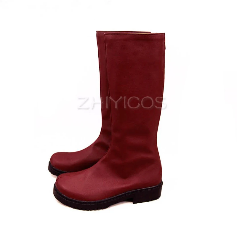 ZHIYICOS Anime One Punch Man Saitama Cosplay Shoes Boots Zipper-up Halloween Party Shoes Custom Made view 5