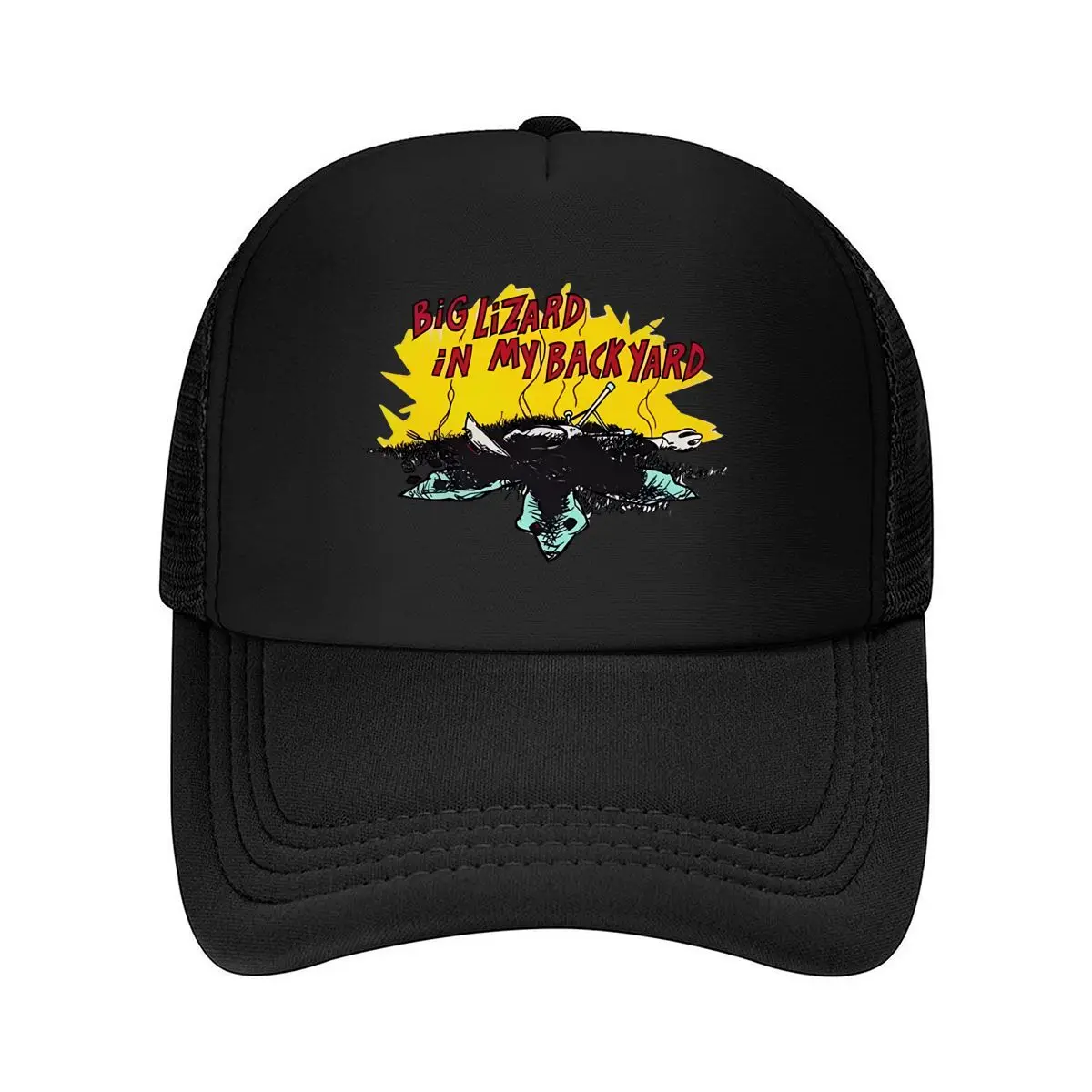 Big Lizard In My Backyard Mesh Baseball Cap Hip Hop
