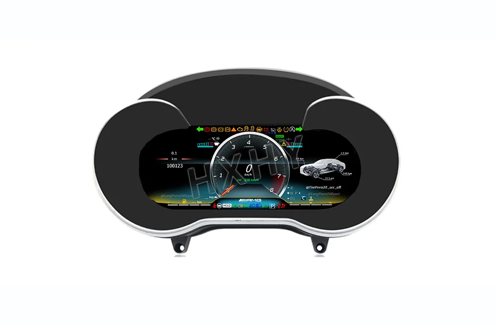 Nuevo Panel de Instrumentos Digital LCD para Automóvil, Pantalla Android 15 para Benz GLC/Clase C W205 X205 2015-2018, Velocímetro, Tablero de Instrumentos