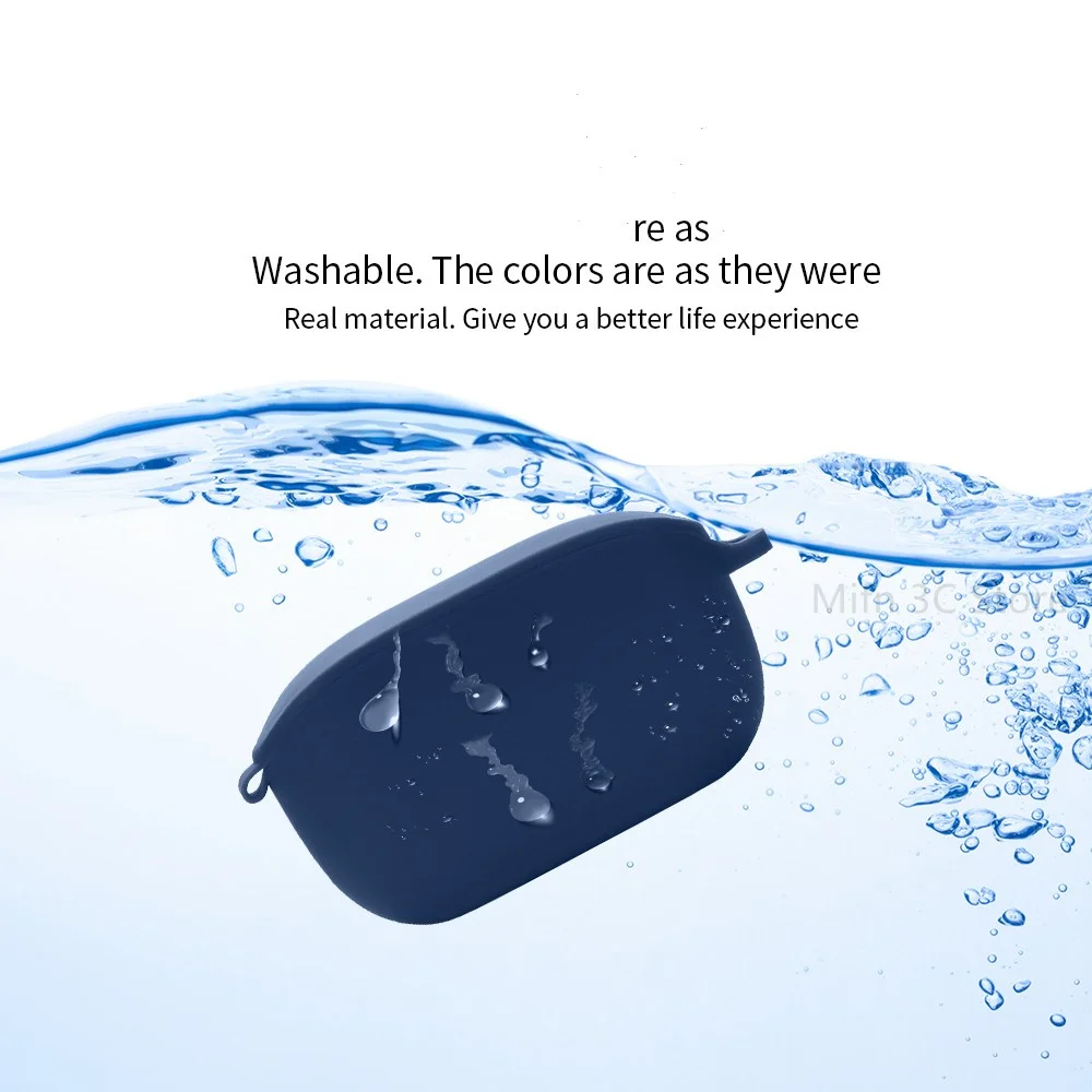 غلاف حماية من السيليكون لـ JBL Vibe 100 TWS - True سماعات لاسلكية داخل الأذن غطاء حماية من السيليكون مع سلسلة مفاتيح لـ JBL wave100 TWS