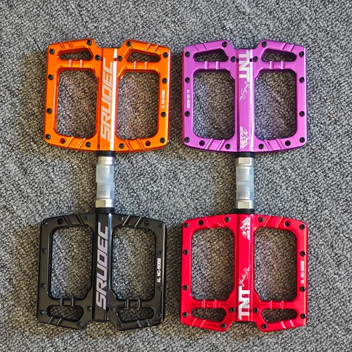 Pedal de bicicleta de montaña GOLDIX de 3 rodamientos, rodamiento sellado, Triperin, pedal antideslizante añadido de alta resistencia, pedal de bicicleta de carretera