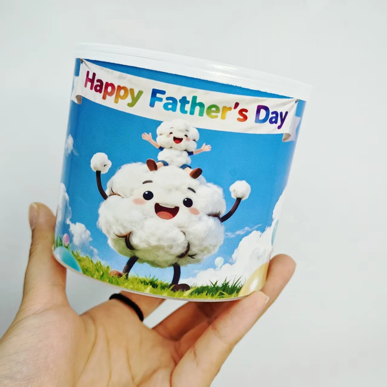 600 шт. двусторонние ватные тампоны в форме Дня отца для взрослых, подарочные ватные тампоны на День отца