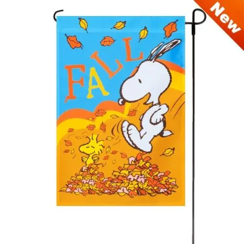 SNOOPY PEANUTS  FALL   Garden Flag  12