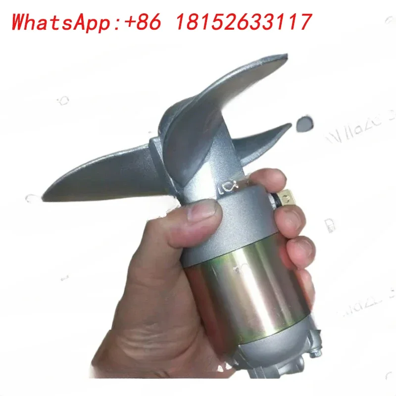 BBDIY محرك خارجي كهربائي المروحة 500 واط/200 واط معلقة المروحة قارب مطاطي 12 فولت محرك تحت الماء المروحة مم #2
