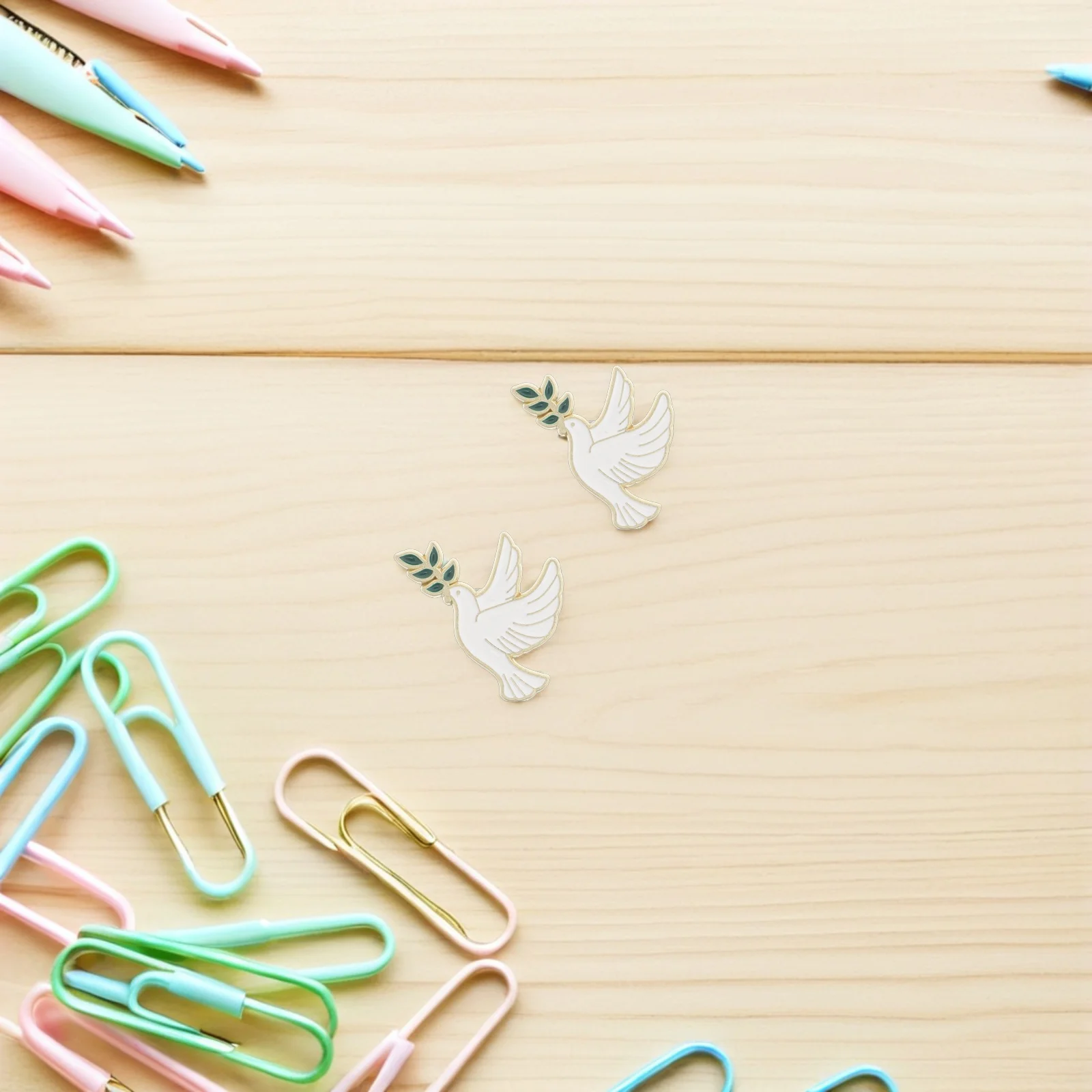 

3pcs Peace Dove Lapel Pin: Olive Branch Brooch For Clothes Scarf Hat Backpack Decoration Metal Bird Accessory Symbolizing Peace